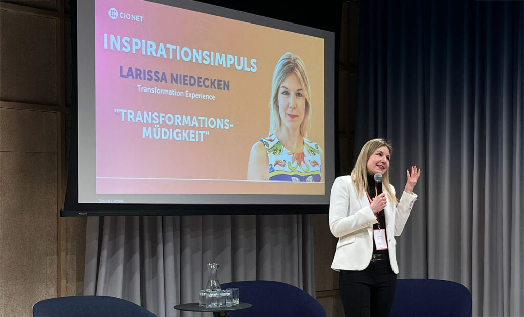 CIONET Roundtable Corporate 5.0 in München Impuls zum Thema Transformationsmüdigkeit